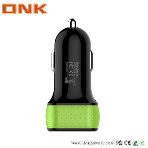Dual USB 4.4A Output Mini Car Charger for Free Logo